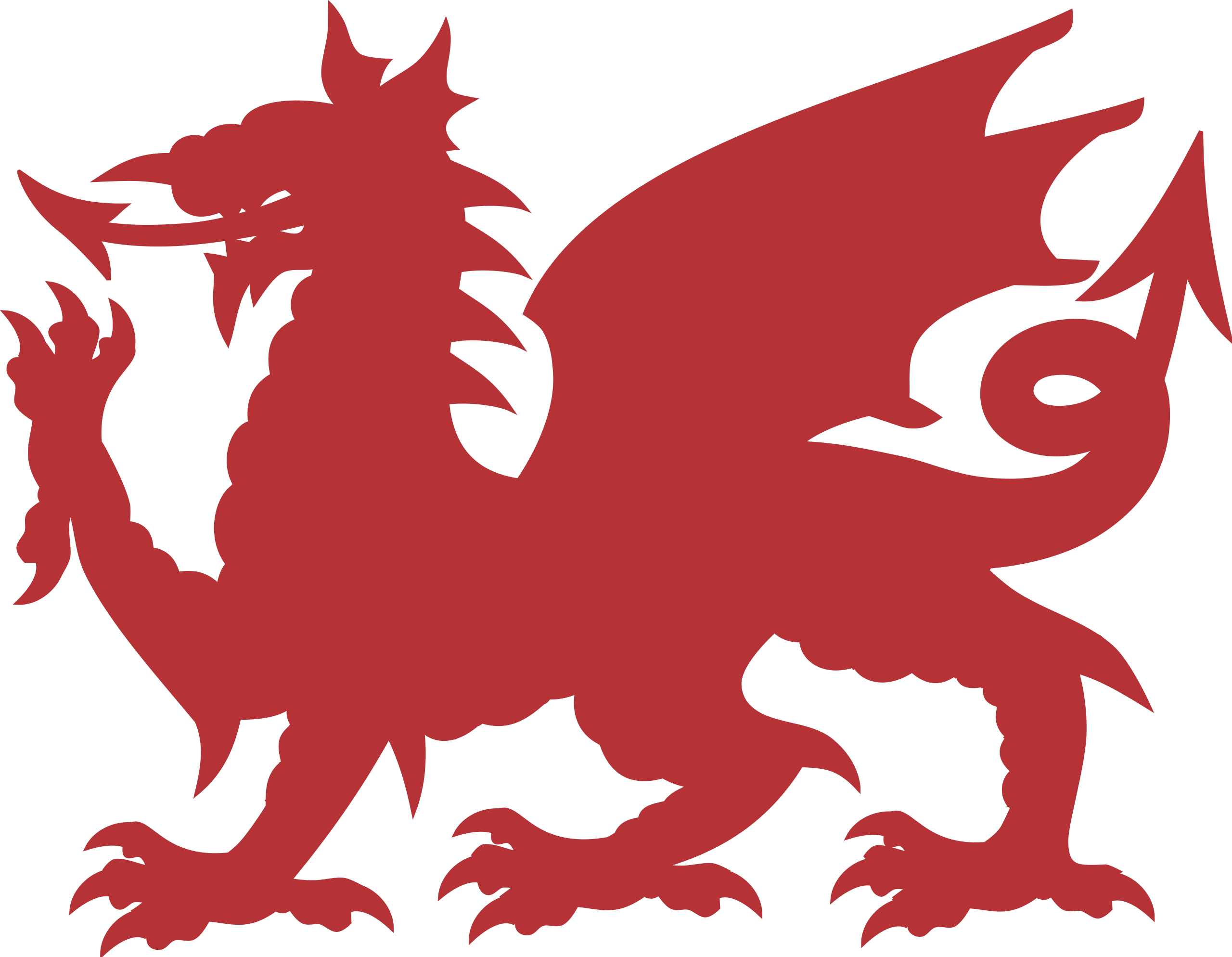 Welsh Dragon Silhouette - Wikimedia Commons