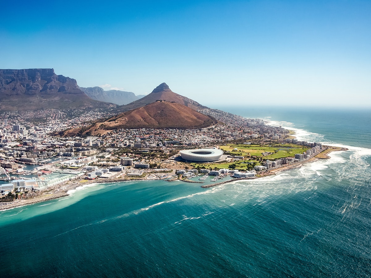 Arial View of Cape Town, South Africa
